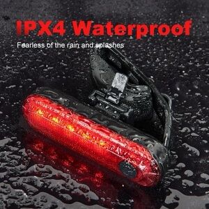 Waterproof Red Bike Light